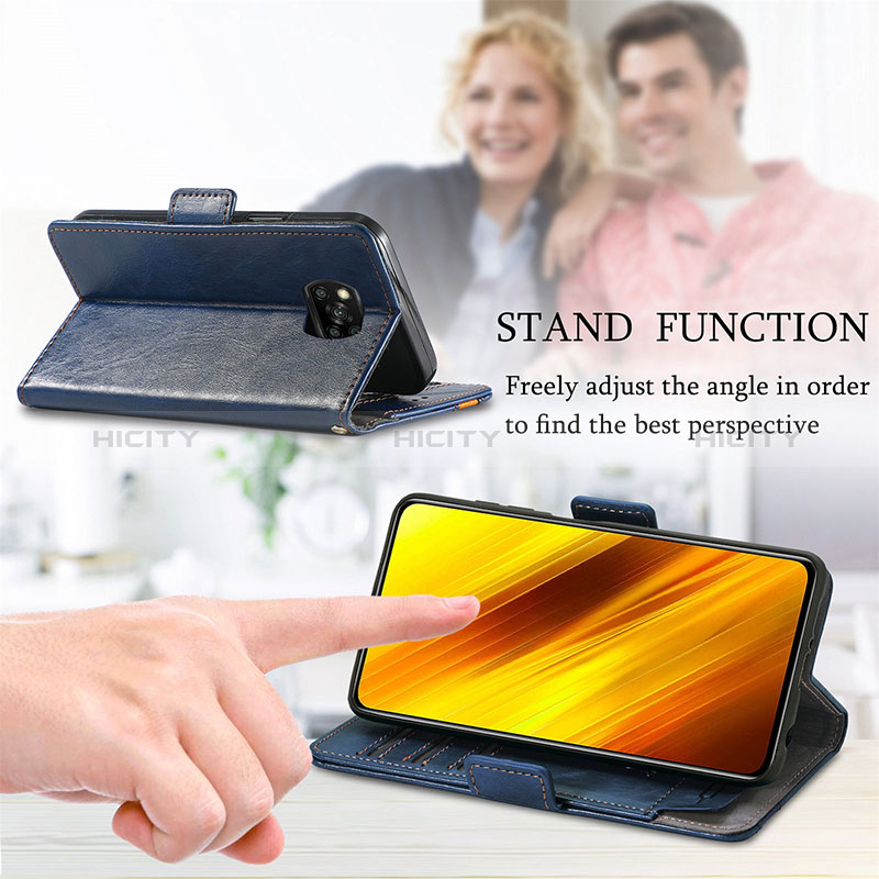 Coque Portefeuille Livre Cuir Etui Clapet S10D pour Xiaomi Poco X3 NFC Plus