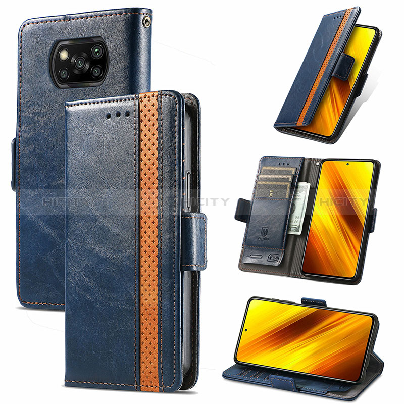 Coque Portefeuille Livre Cuir Etui Clapet S10D pour Xiaomi Poco X3 Pro Plus