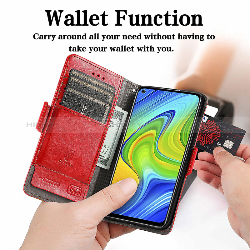 Coque Portefeuille Livre Cuir Etui Clapet S10D pour Xiaomi Redmi 10X 4G Plus