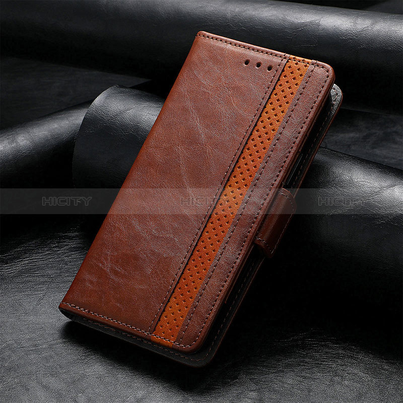 Coque Portefeuille Livre Cuir Etui Clapet S10D pour Xiaomi Redmi K40S 5G Marron Plus