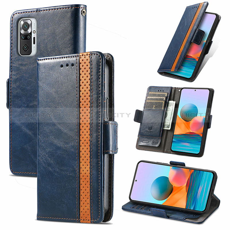 Coque Portefeuille Livre Cuir Etui Clapet S10D pour Xiaomi Redmi Note 10 Pro Max Plus