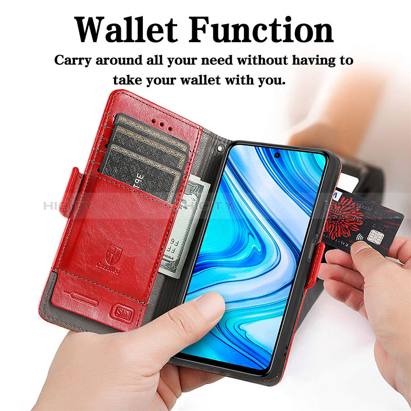 Coque Portefeuille Livre Cuir Etui Clapet S10D pour Xiaomi Redmi Note 9 Pro Max Plus