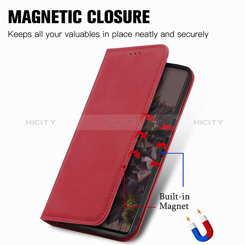 Coque Portefeuille Livre Cuir Etui Clapet S12D pour Google Pixel 7 5G Plus