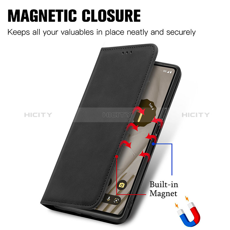 Coque Portefeuille Livre Cuir Etui Clapet S12D pour Google Pixel 7a 5G Plus