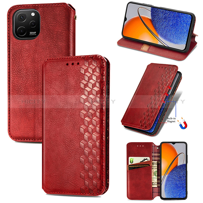 Coque Portefeuille Livre Cuir Etui Clapet S12D pour Huawei Enjoy 50z Plus