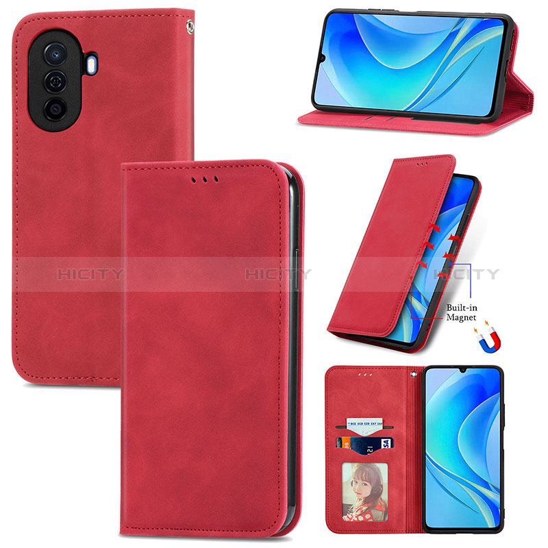 Coque Portefeuille Livre Cuir Etui Clapet S12D pour Huawei Nova Y70 Plus Plus