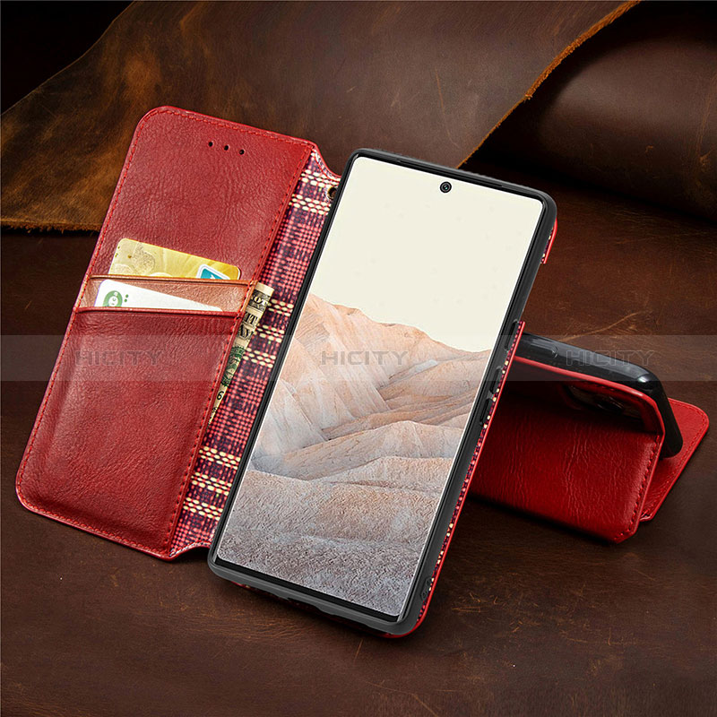 Coque Portefeuille Livre Cuir Etui Clapet S14D pour Google Pixel 6 5G Plus