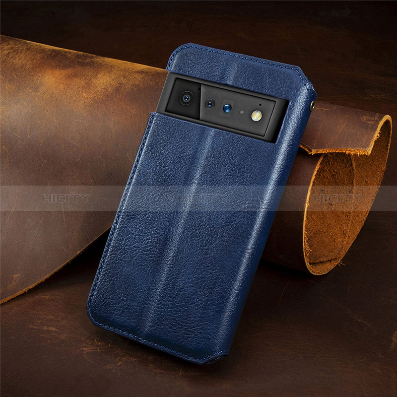 Coque Portefeuille Livre Cuir Etui Clapet S14D pour Google Pixel 6 5G Plus