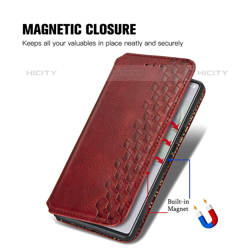 Coque Portefeuille Livre Cuir Etui Clapet S14D pour Google Pixel 6a 5G Plus