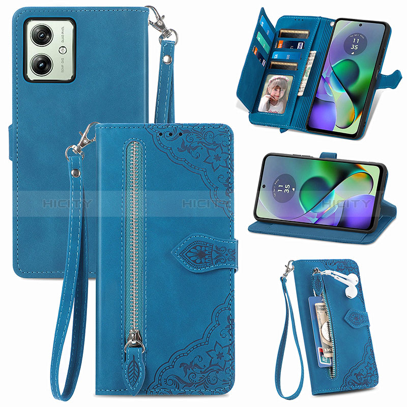 Coque Portefeuille Livre Cuir Etui Clapet S14D pour Motorola Moto G54 5G Plus