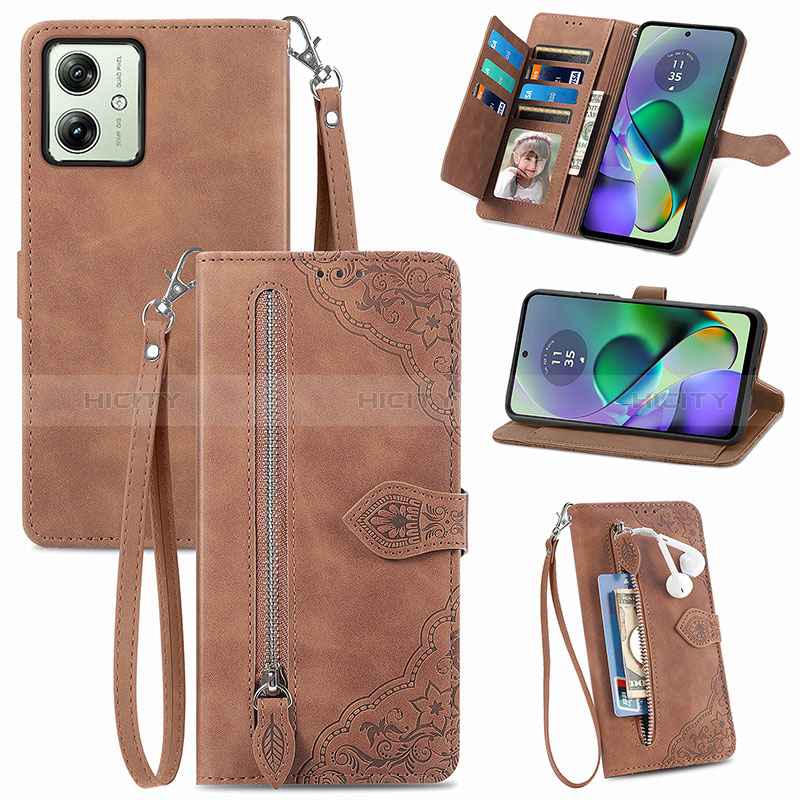 Coque Portefeuille Livre Cuir Etui Clapet S14D pour Motorola Moto G54 5G Plus