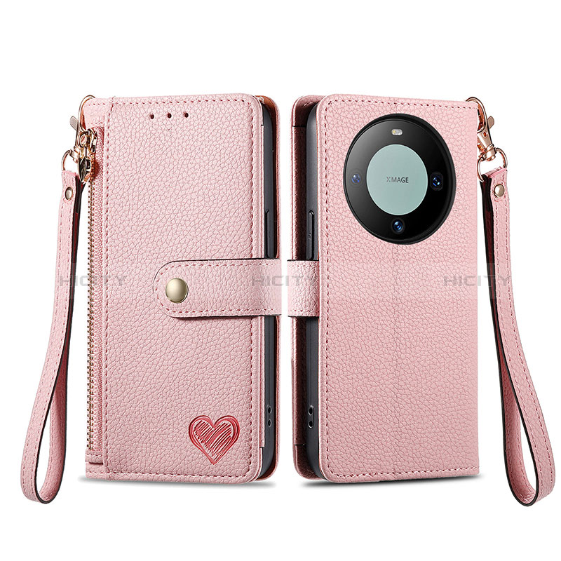 Coque Portefeuille Livre Cuir Etui Clapet S15D pour Huawei Mate 60 Pro Plus