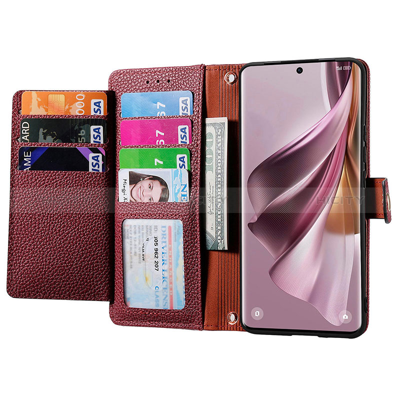 Coque Portefeuille Livre Cuir Etui Clapet S15D pour Oppo Reno10 Pro 5G Plus