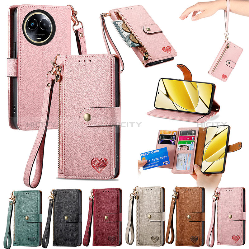 Coque Portefeuille Livre Cuir Etui Clapet S15D pour Realme 11 5G Plus