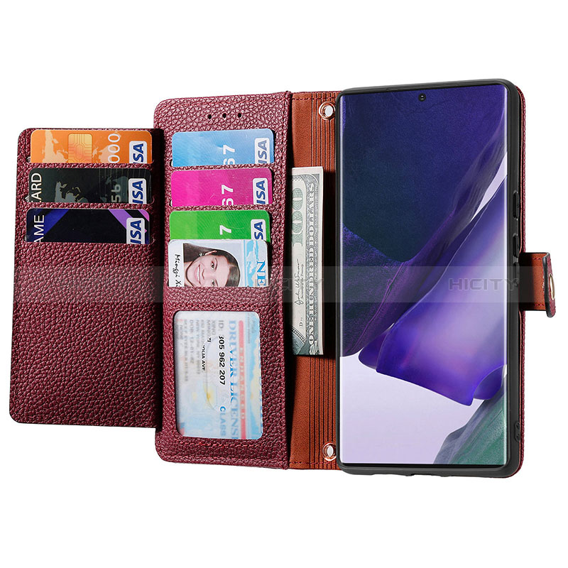 Coque Portefeuille Livre Cuir Etui Clapet S15D pour Samsung Galaxy S22 Ultra 5G Plus