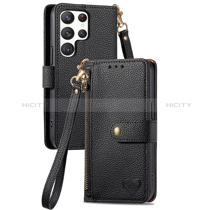 Coque Portefeuille Livre Cuir Etui Clapet S15D pour Samsung Galaxy S22 Ultra 5G Plus