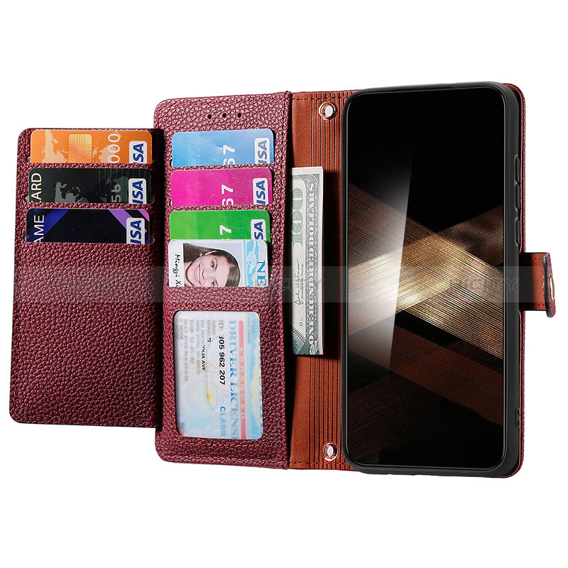 Coque Portefeuille Livre Cuir Etui Clapet S15D pour Samsung Galaxy S24 5G Plus