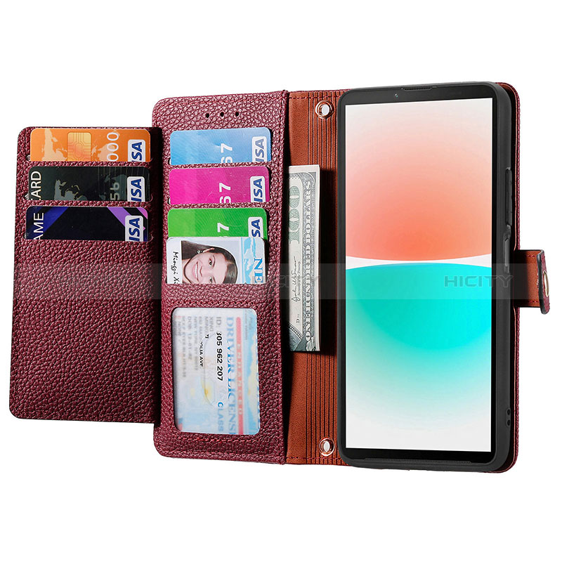 Coque Portefeuille Livre Cuir Etui Clapet S15D pour Sharp Aquos R8s Plus