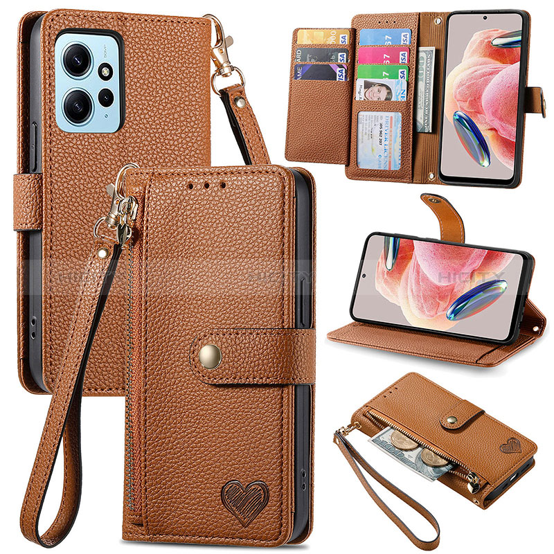 Coque Portefeuille Livre Cuir Etui Clapet S15D pour Xiaomi Redmi Note 12 4G Plus