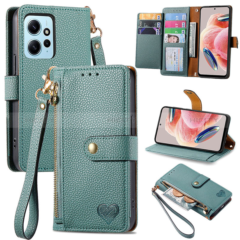 Coque Portefeuille Livre Cuir Etui Clapet S15D pour Xiaomi Redmi Note 12 4G Plus