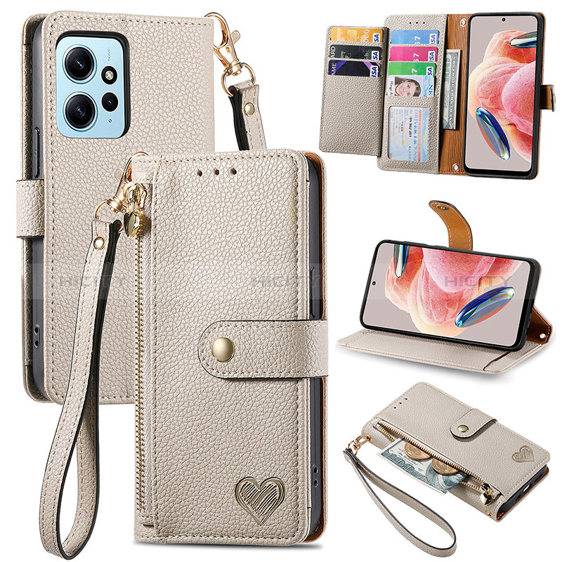 Coque Portefeuille Livre Cuir Etui Clapet S15D pour Xiaomi Redmi Note 12 4G Plus