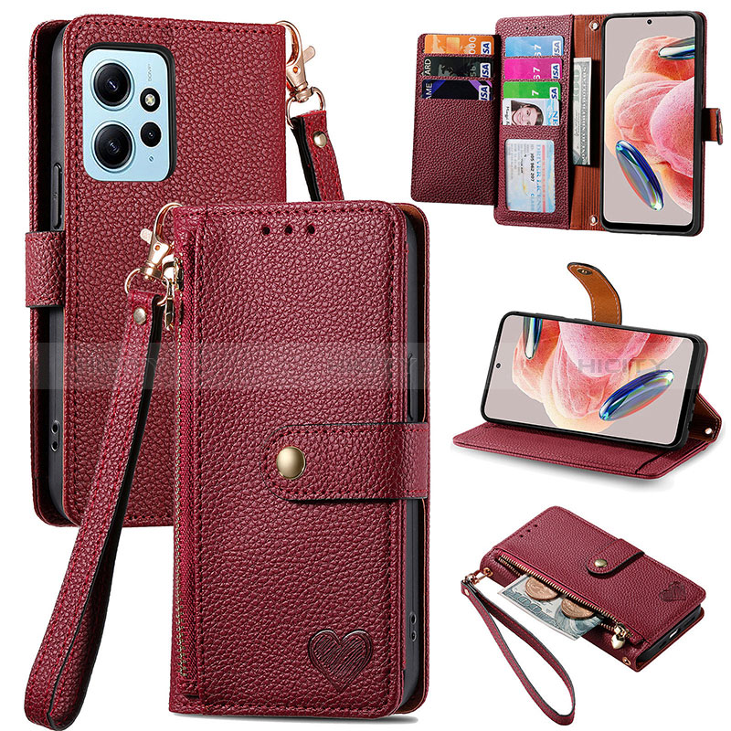 Coque Portefeuille Livre Cuir Etui Clapet S15D pour Xiaomi Redmi Note 12 4G Plus