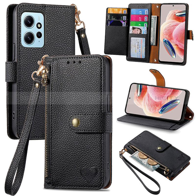 Coque Portefeuille Livre Cuir Etui Clapet S15D pour Xiaomi Redmi Note 12 4G Plus