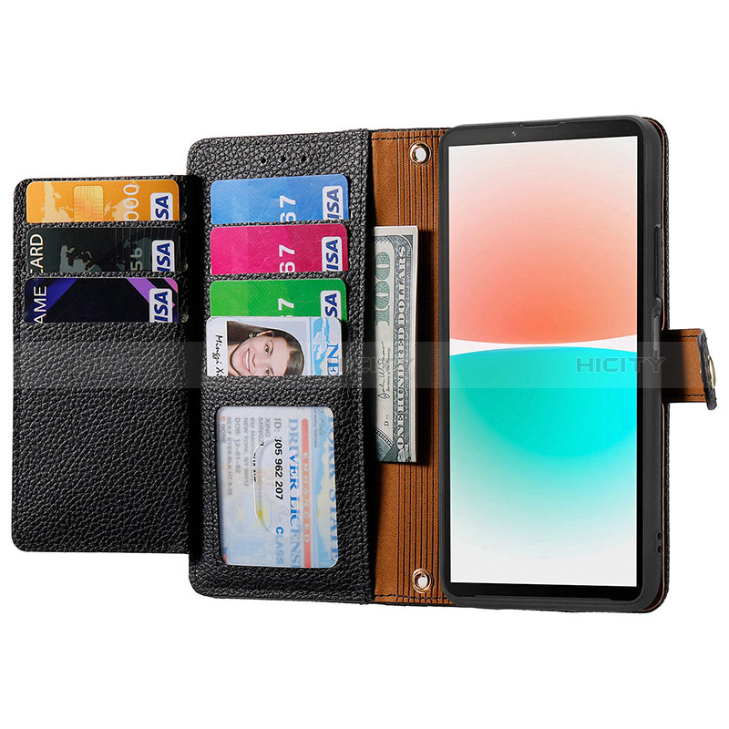 Coque Portefeuille Livre Cuir Etui Clapet S16D pour Sharp Aquos R8s Plus