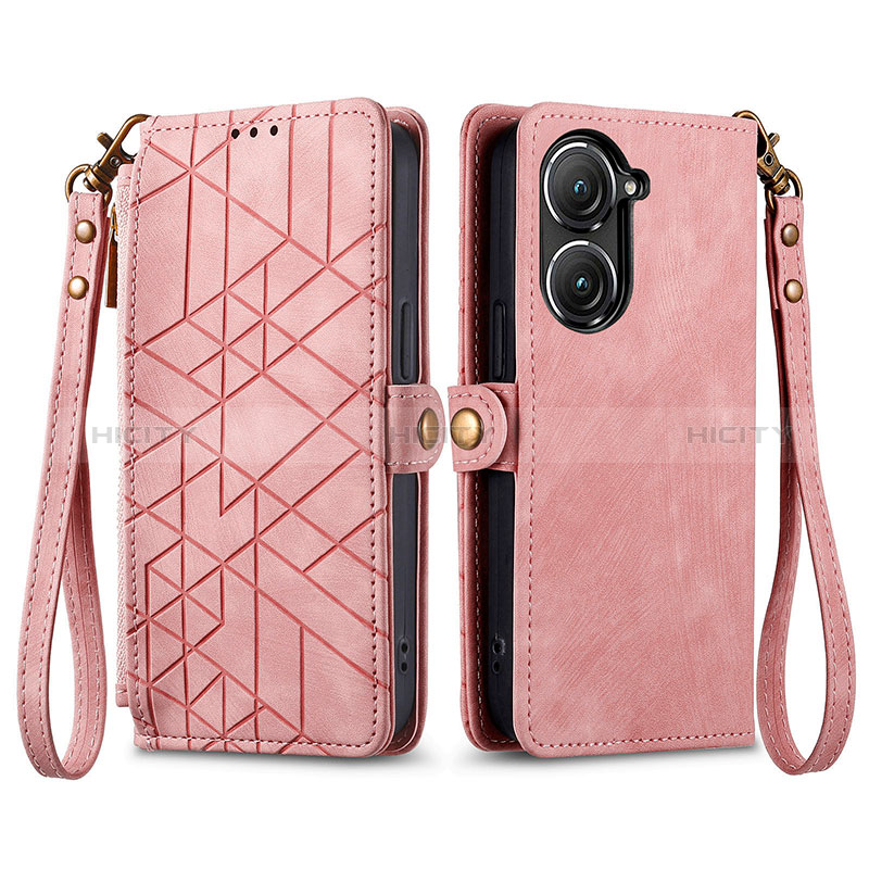 Coque Portefeuille Livre Cuir Etui Clapet S17D pour Asus Zenfone 9 Plus