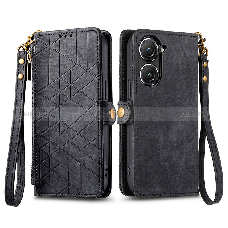 Coque Portefeuille Livre Cuir Etui Clapet S17D pour Asus Zenfone 9 Plus