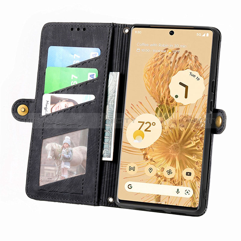 Coque Portefeuille Livre Cuir Etui Clapet S17D pour Google Pixel 6 5G Plus