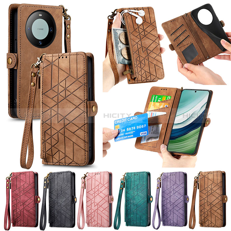 Coque Portefeuille Livre Cuir Etui Clapet S17D pour Huawei Mate 60 Plus