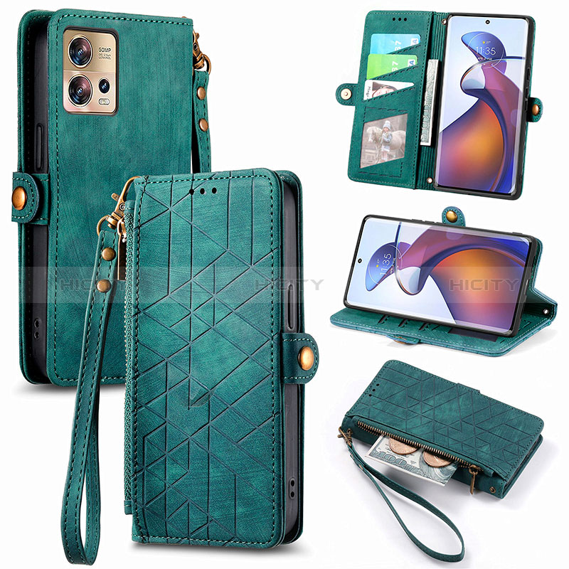 Coque Portefeuille Livre Cuir Etui Clapet S17D pour Motorola Moto Edge 30 Fusion 5G Plus