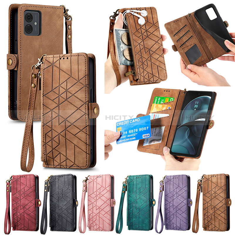 Coque Portefeuille Livre Cuir Etui Clapet S17D pour Motorola Moto G14 Plus