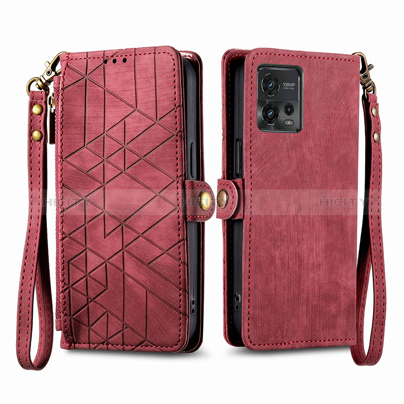 Coque Portefeuille Livre Cuir Etui Clapet S17D pour Motorola Moto G72 Plus