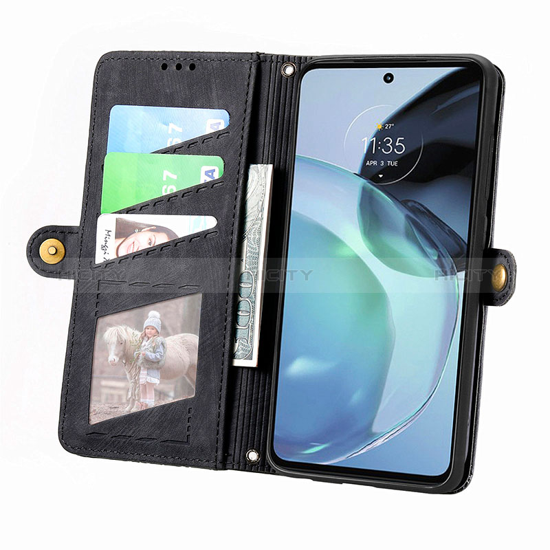 Coque Portefeuille Livre Cuir Etui Clapet S17D pour Motorola Moto G72 Plus