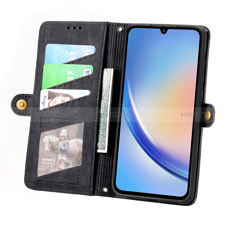 Coque Portefeuille Livre Cuir Etui Clapet S17D pour Samsung Galaxy A34 5G Plus