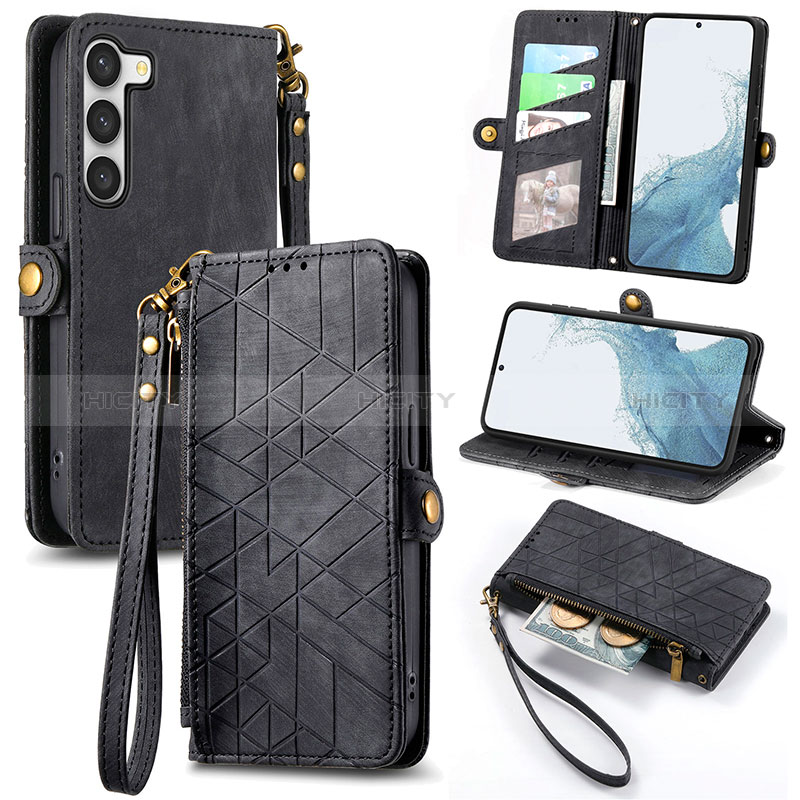 Coque Portefeuille Livre Cuir Etui Clapet S17D pour Samsung Galaxy S22 Plus 5G Plus