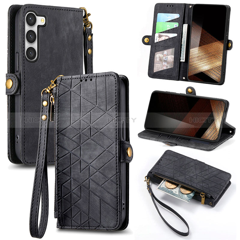 Coque Portefeuille Livre Cuir Etui Clapet S17D pour Samsung Galaxy S24 Plus 5G Plus