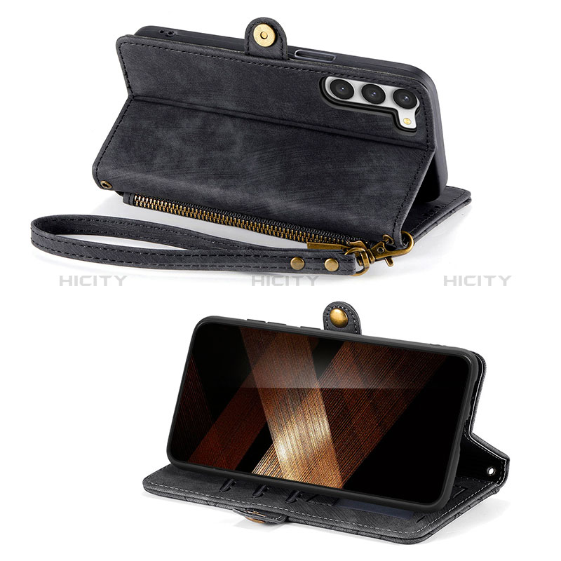 Coque Portefeuille Livre Cuir Etui Clapet S17D pour Samsung Galaxy S25 5G Plus