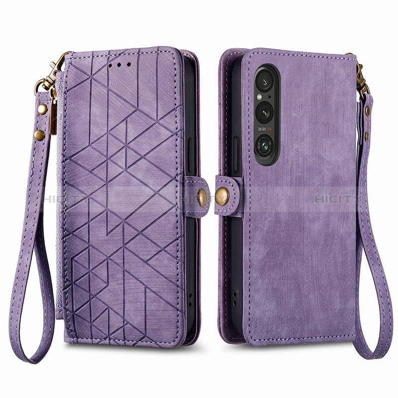 Coque Portefeuille Livre Cuir Etui Clapet S17D pour Sony Xperia 1 V Plus