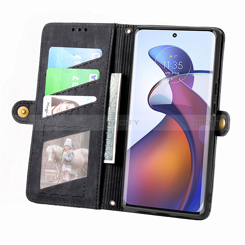 Coque Portefeuille Livre Cuir Etui Clapet S18D pour Motorola Moto Edge 30 Pro 5G Plus