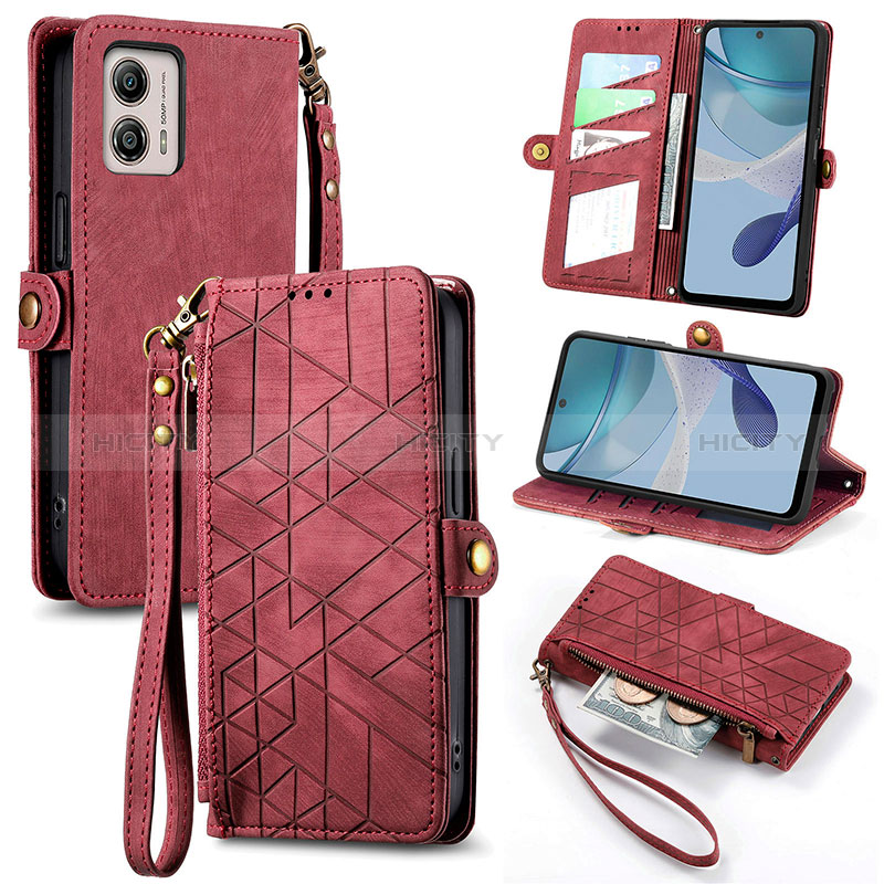 Coque Portefeuille Livre Cuir Etui Clapet S18D pour Motorola Moto G53j 5G Plus