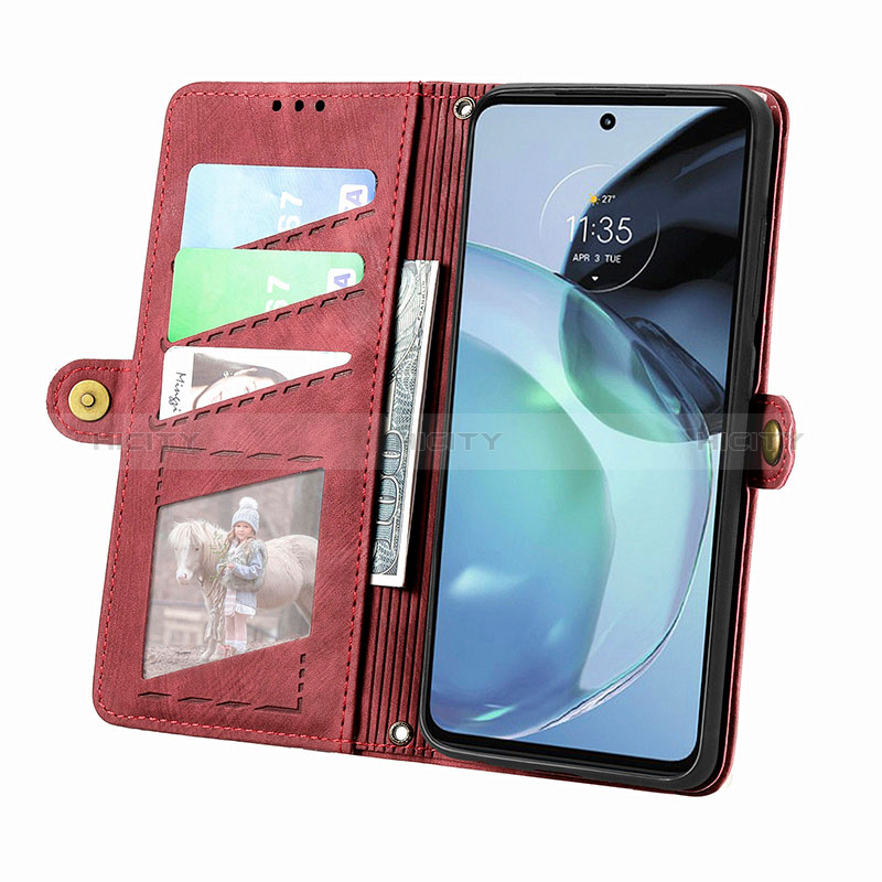 Coque Portefeuille Livre Cuir Etui Clapet S18D pour Motorola Moto G72 Plus