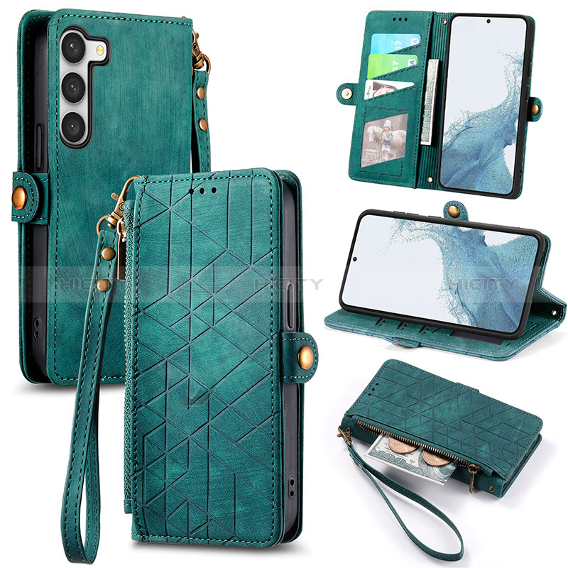 Coque Portefeuille Livre Cuir Etui Clapet S18D pour Samsung Galaxy S22 Plus 5G Plus