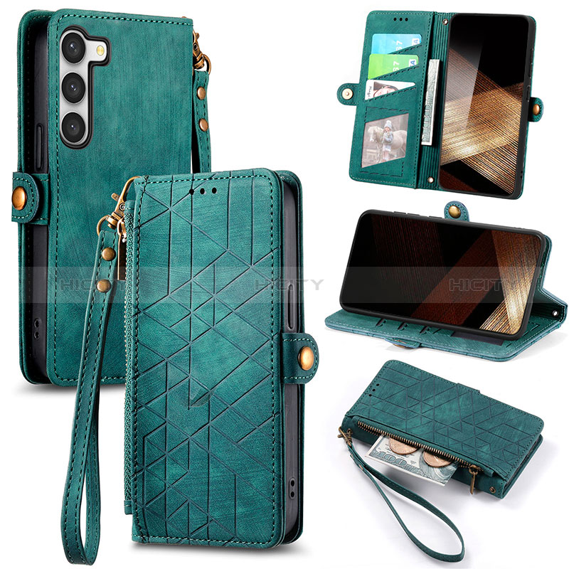 Coque Portefeuille Livre Cuir Etui Clapet S18D pour Samsung Galaxy S24 5G Plus