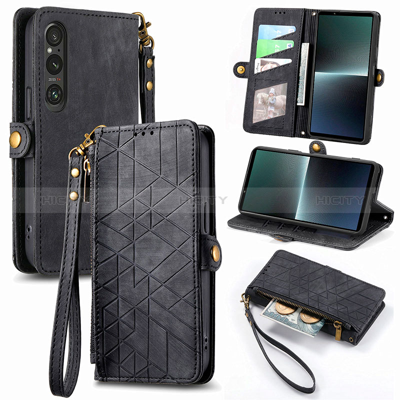 Coque Portefeuille Livre Cuir Etui Clapet S18D pour Sony Xperia 1 V Plus