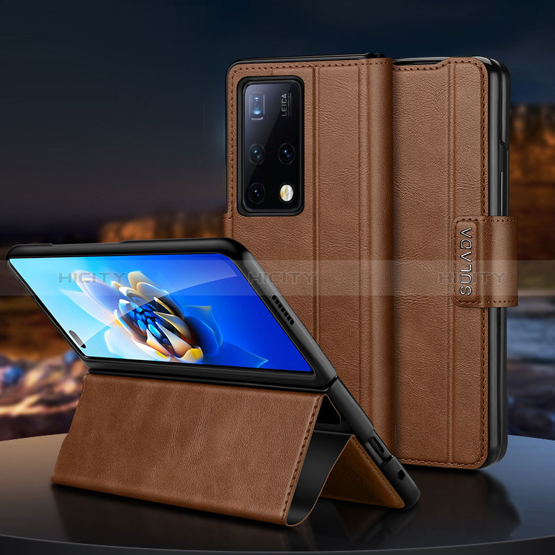 Coque Portefeuille Livre Cuir Etui Clapet SD1 pour Huawei Mate X2 Plus