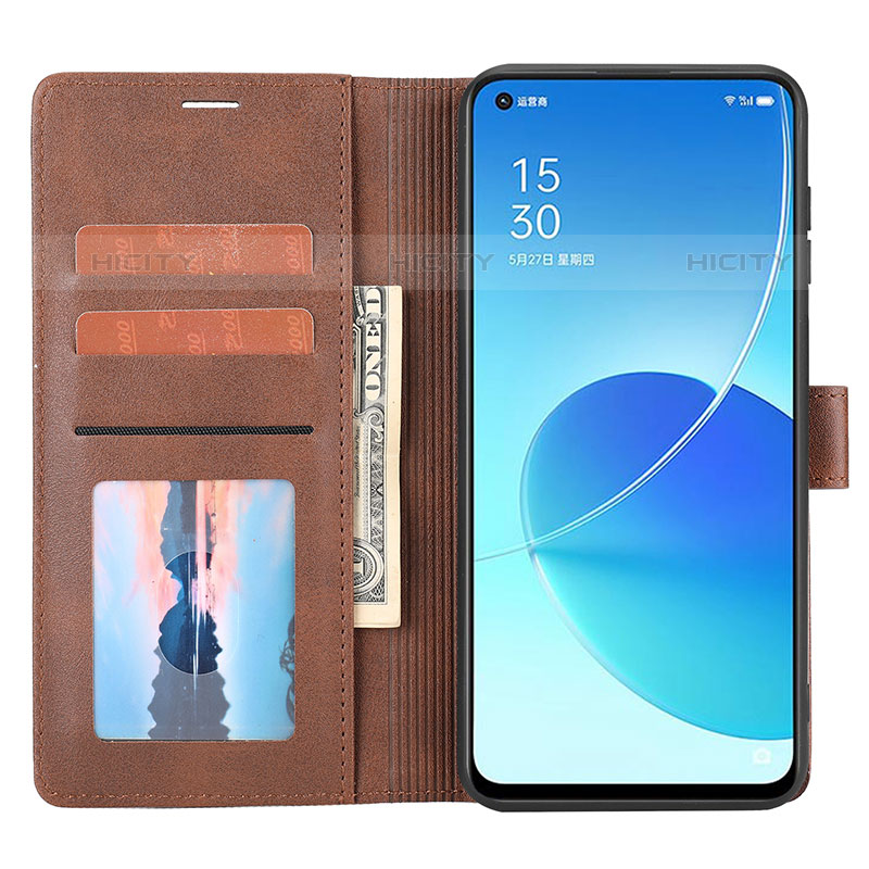 Coque Portefeuille Livre Cuir Etui Clapet SY1 pour Oppo Reno6 5G Plus