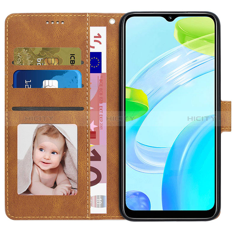 Coque Portefeuille Livre Cuir Etui Clapet SY1 pour Realme C30 Plus